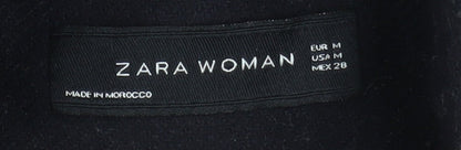 Womens UK Size 12 Zara Black Duffle Coat
