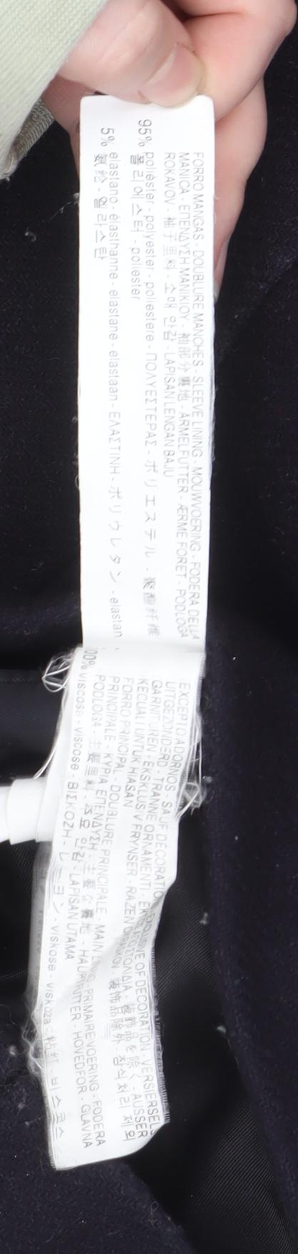 Womens UK Size 12 Zara Black Duffle Coat