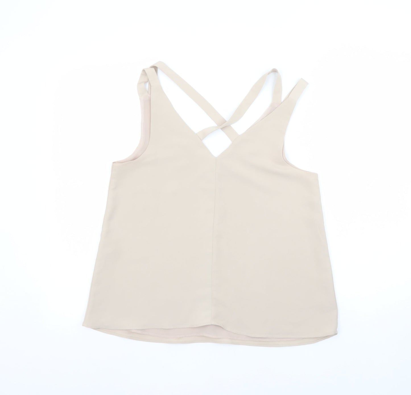 Womens UK Size 10 River Island Beige Camisole Tank
