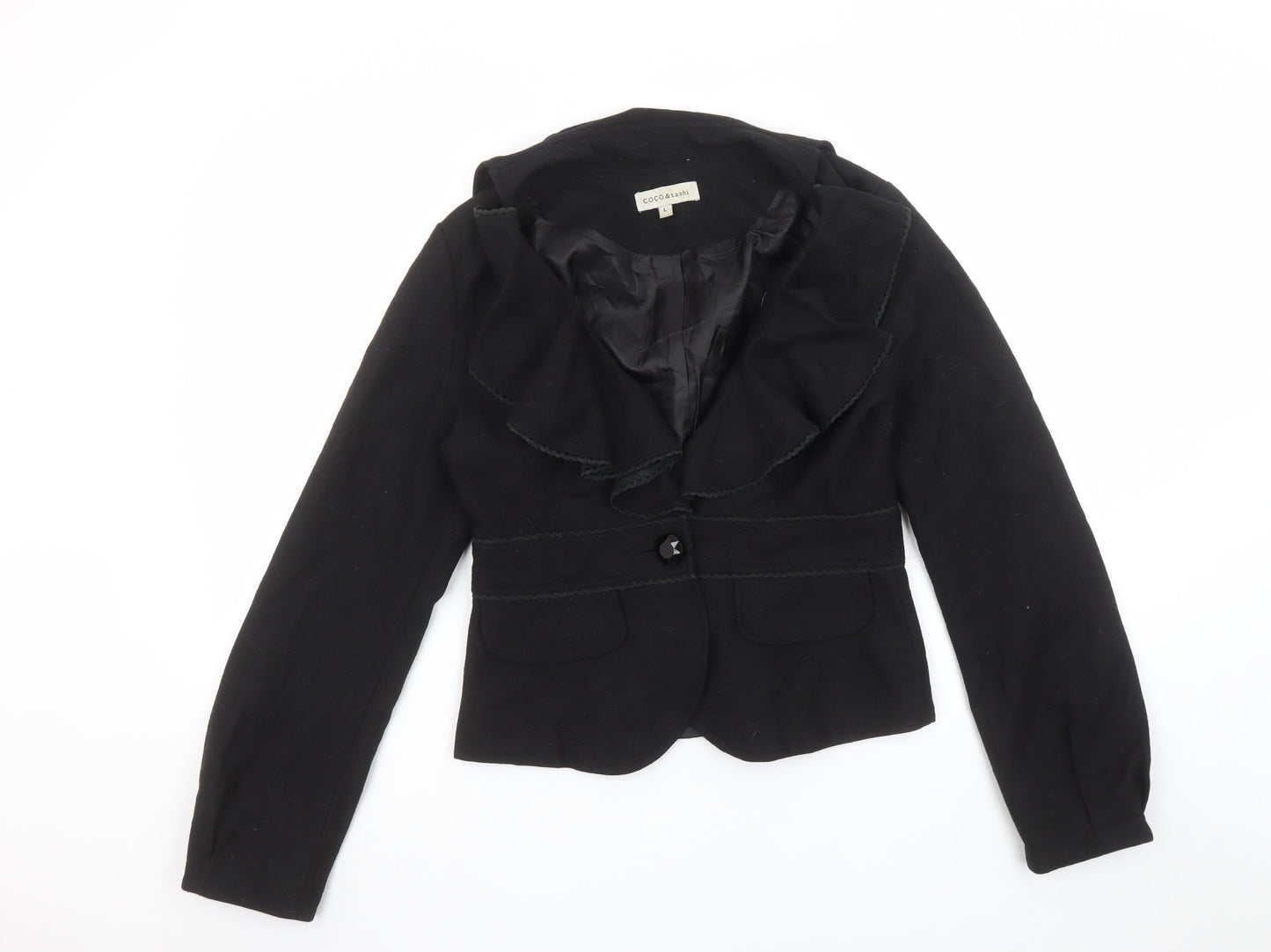 Womens UK Size L COCO & Tashi Black Blazer