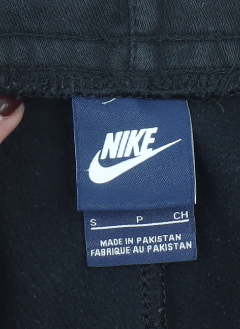 Mens UK Size S Nike Regular Fit Jogger Black Trousers