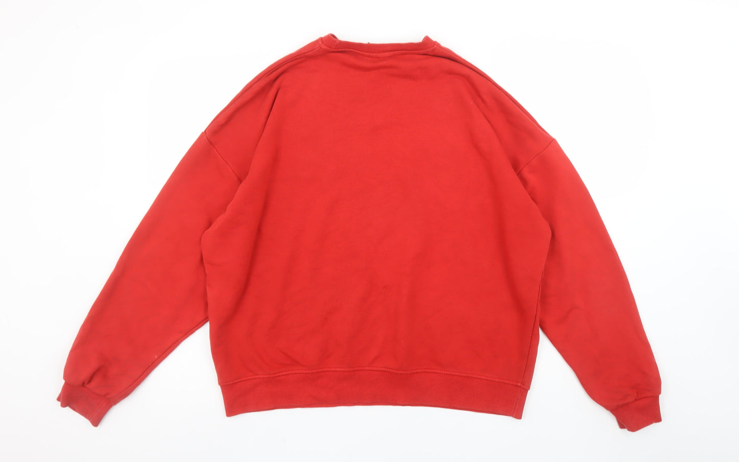 Womens UK Size S Primark Red Pullover Sweatshirt