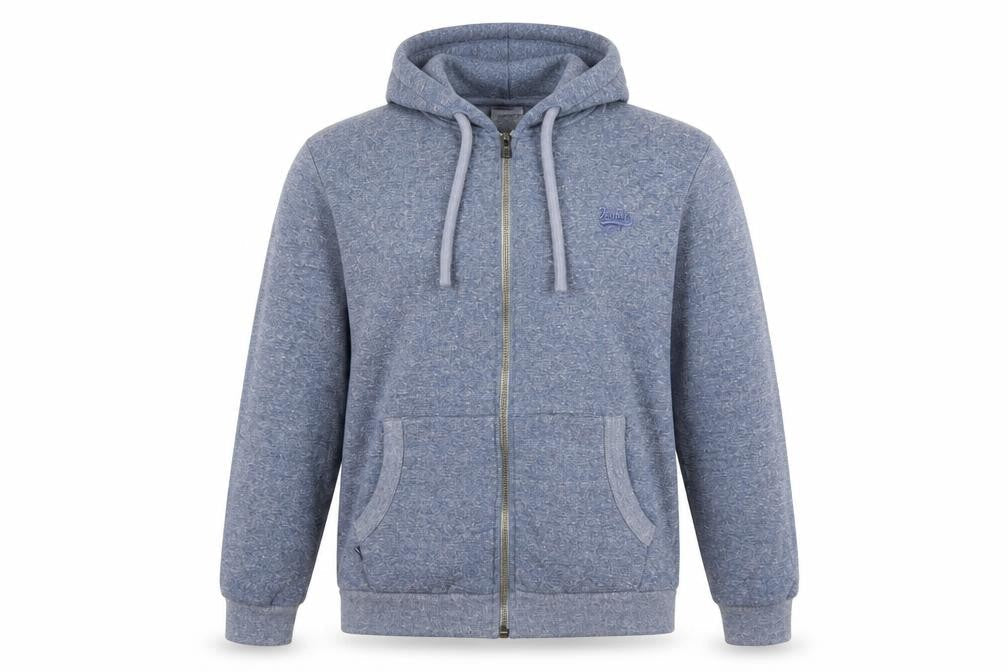 Mens UK Size M Paraffin Blue Full Zip Hoodie