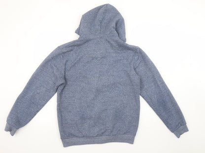 Mens UK Size M Paraffin Blue Full Zip Hoodie