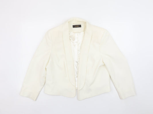 Womens UK Size 16 Dorothy Perkins Regular Ivory Blazer