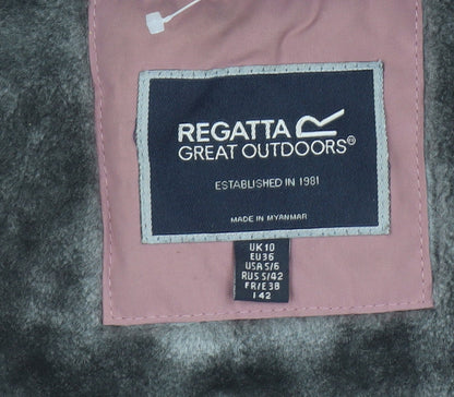 Womens UK Size 10 Regatta Pink Parka Coat