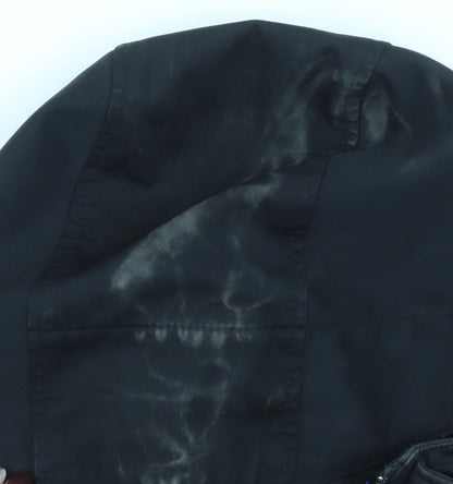 Mens UK Size M Duck and Cover Black Parka Coat