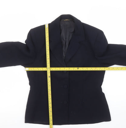 Womens UK Size 10 Marks and Spencer Regular Blue Blazer