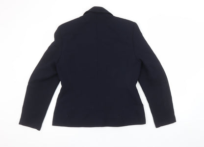 Womens UK Size 10 Marks and Spencer Regular Blue Blazer
