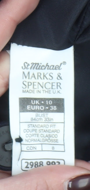 Womens UK Size 10 Marks and Spencer Regular Blue Blazer