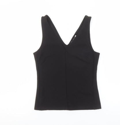 Womens UK Size XS H&M Black Basic Tank