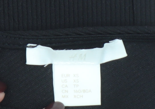 Womens UK Size XS H&M Black Basic Tank