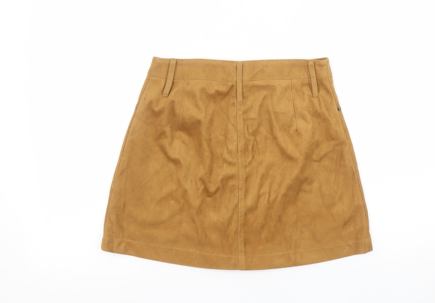 Womens UK Size 8 mrp A-Line Suede Skirt