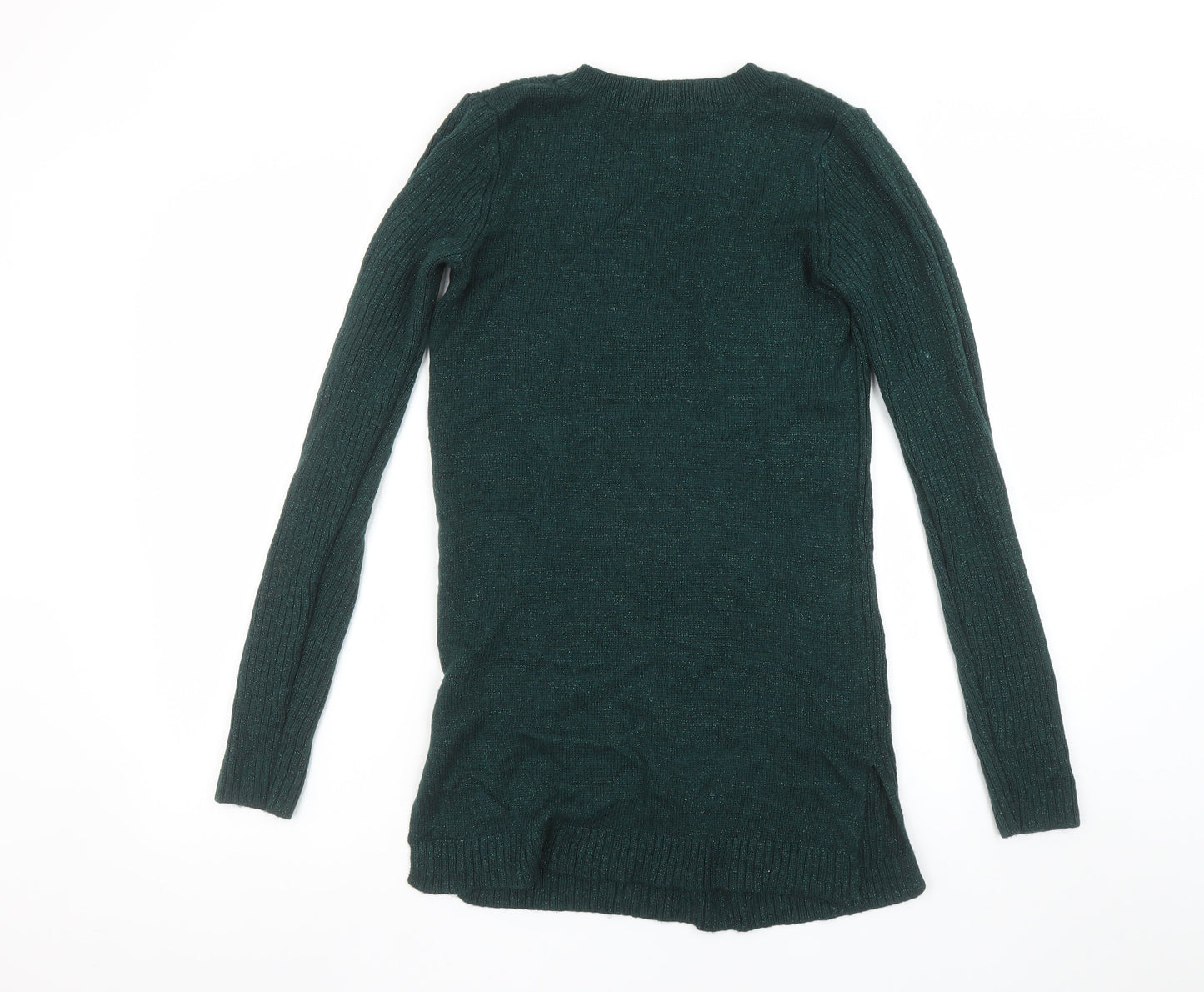 Womens UK Size 12 H&M Green Pullover Jumper