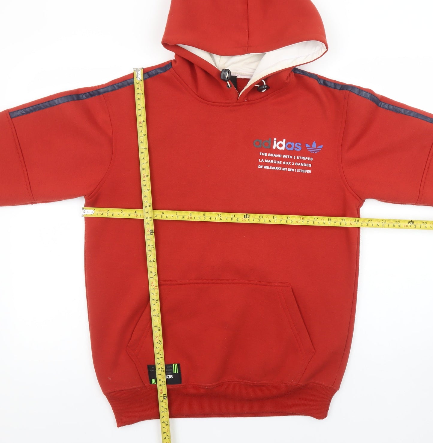 Boys UK Size L adidas Red Pullover Hoodie