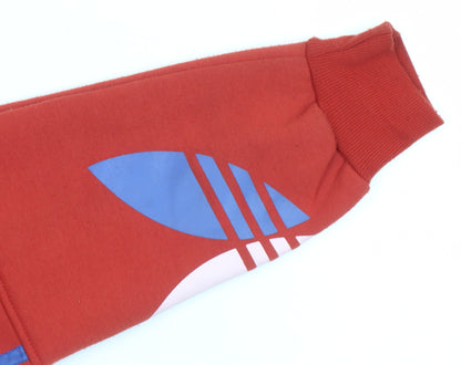 Boys UK Size L adidas Red Pullover Hoodie