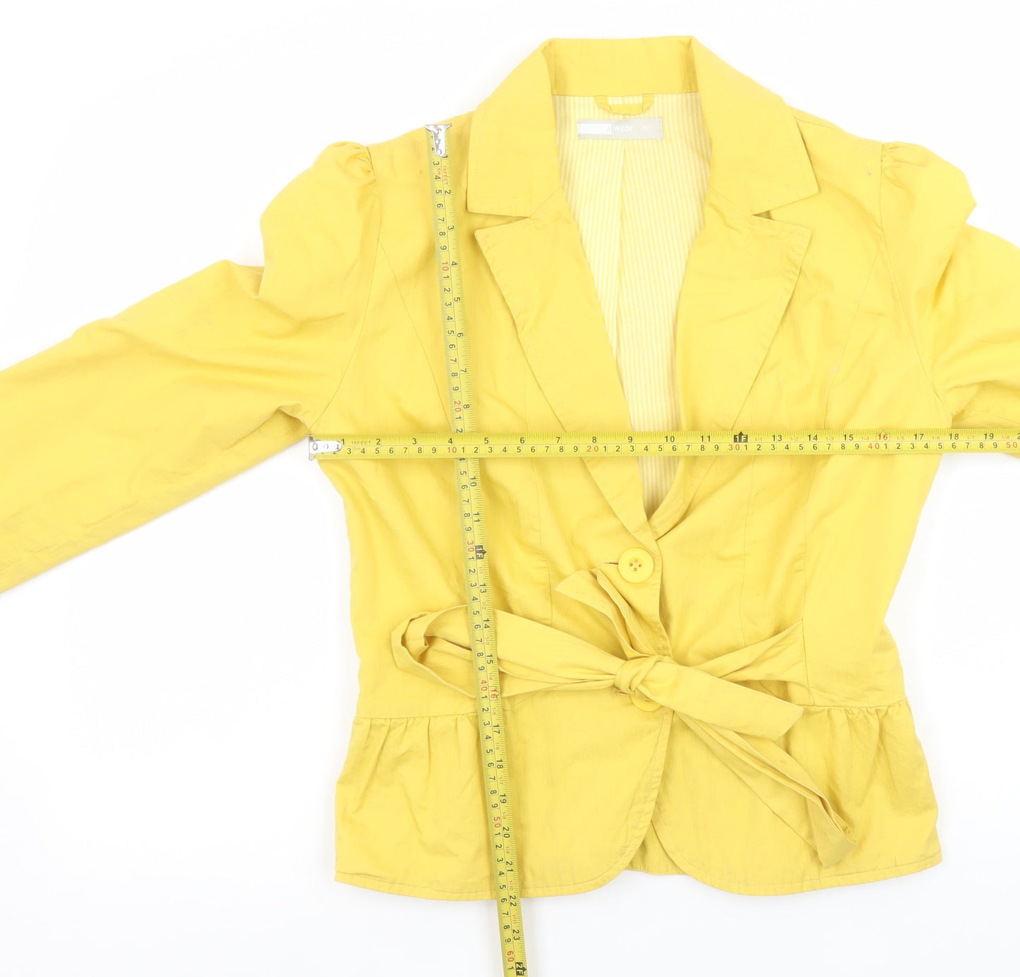 Womens UK Size 12 A|Wear Regular Yellow Blazer