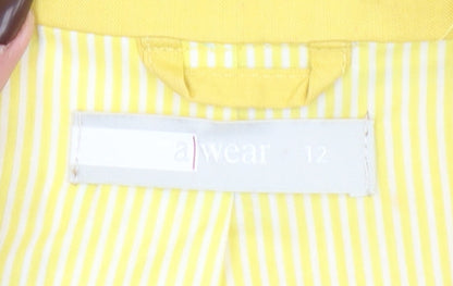 Womens UK Size 12 A|Wear Regular Yellow Blazer