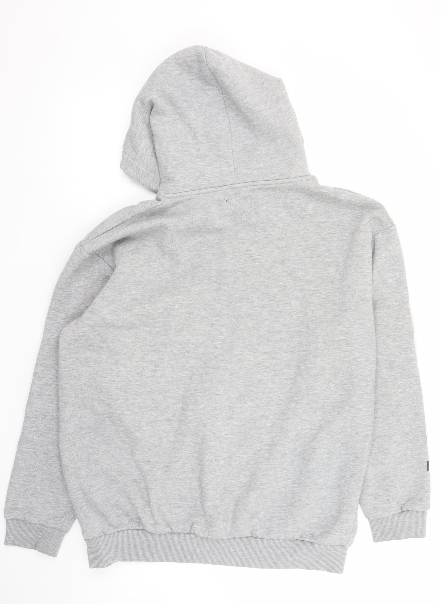 Mens UK Size L BoohooMAN Grey Pullover Hoodie