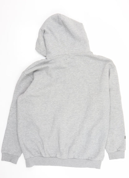 Mens UK Size L BoohooMAN Grey Pullover Hoodie