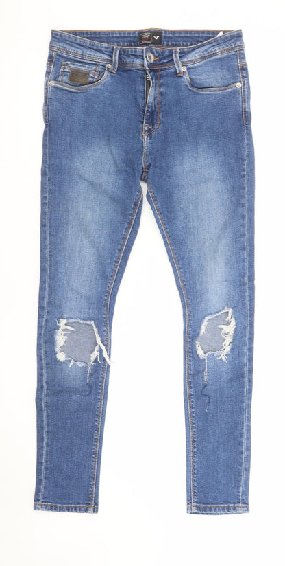 Mens UK Size 30R Voi Jeans Co Slim Fit Skinny Blue Jeans