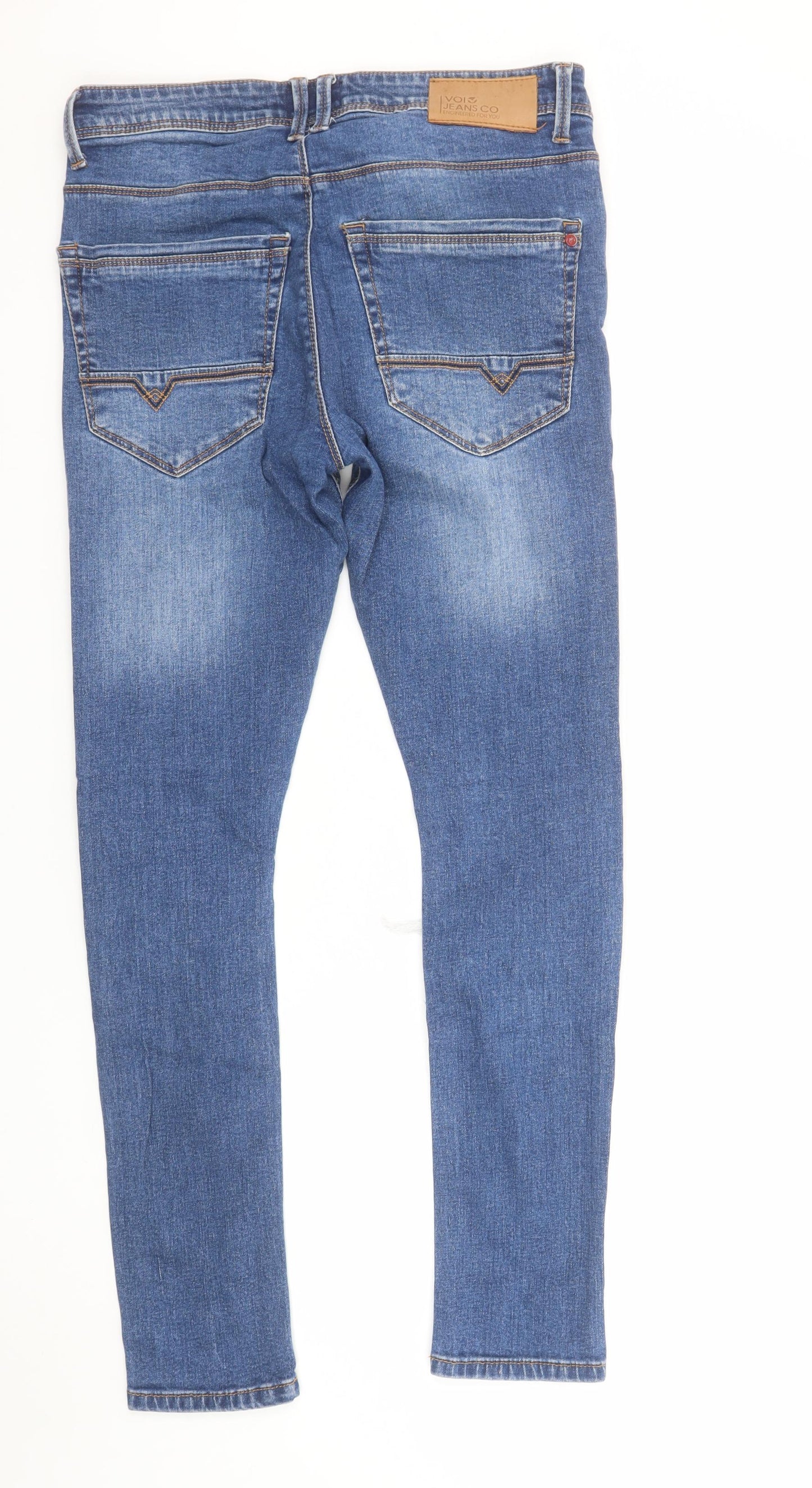 Mens UK Size 30R Voi Jeans Co Slim Fit Skinny Blue Jeans