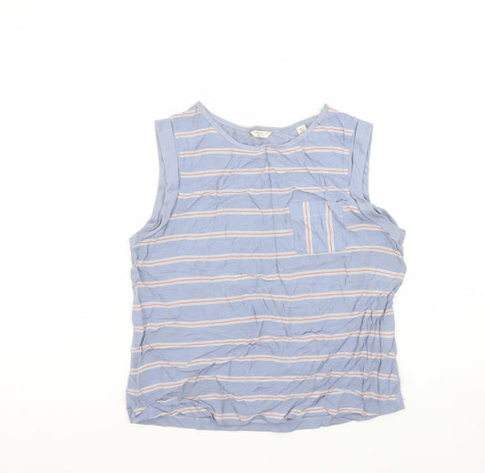 Womens UK Size 10 Jack Wills Blue Basic Tank
