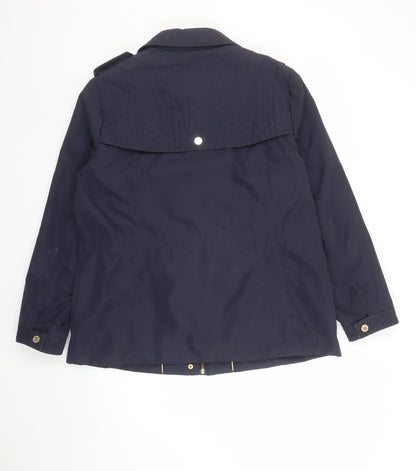 Womens UK Size 16 Marks and Spencer Blue Anorak Coat