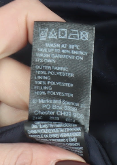Womens UK Size 16 Marks and Spencer Blue Anorak Coat