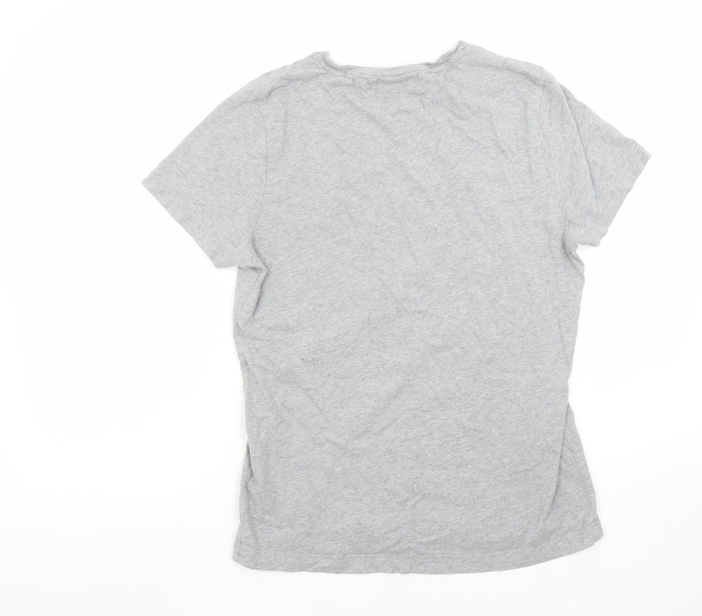 Womens UK Size S Tommy Hilfiger Grey Basic T-Shirt