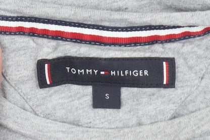 Womens UK Size S Tommy Hilfiger Grey Basic T-Shirt