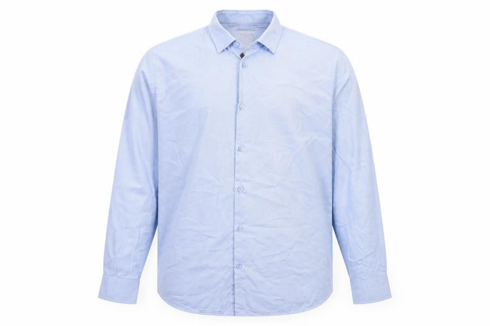Dunnes Men Blue 2XL Regular Fit Long Sleeve Button-Up Shirt