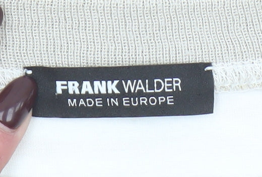 Womens UK Size 14 FRANK WALDER Multicoloured Basic T-Shirt