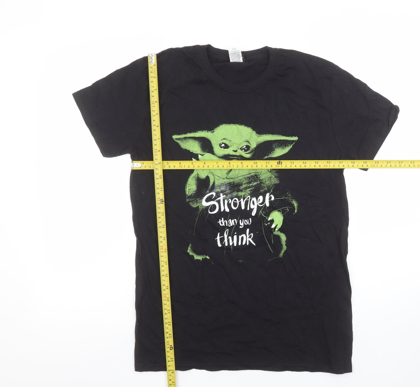 Womens UK Size M Fruit of the Loom Black Basic T-Shirt