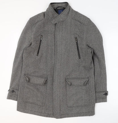 Mens UK Size M Jasper Conran Grey Overcoat