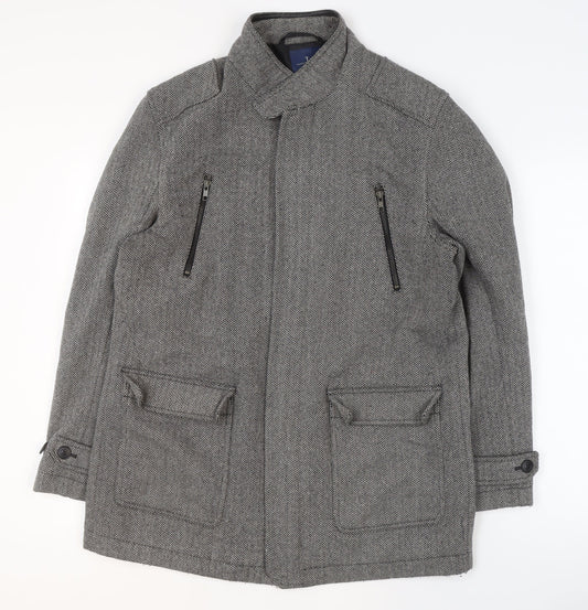 Mens UK Size M Jasper Conran Grey Overcoat
