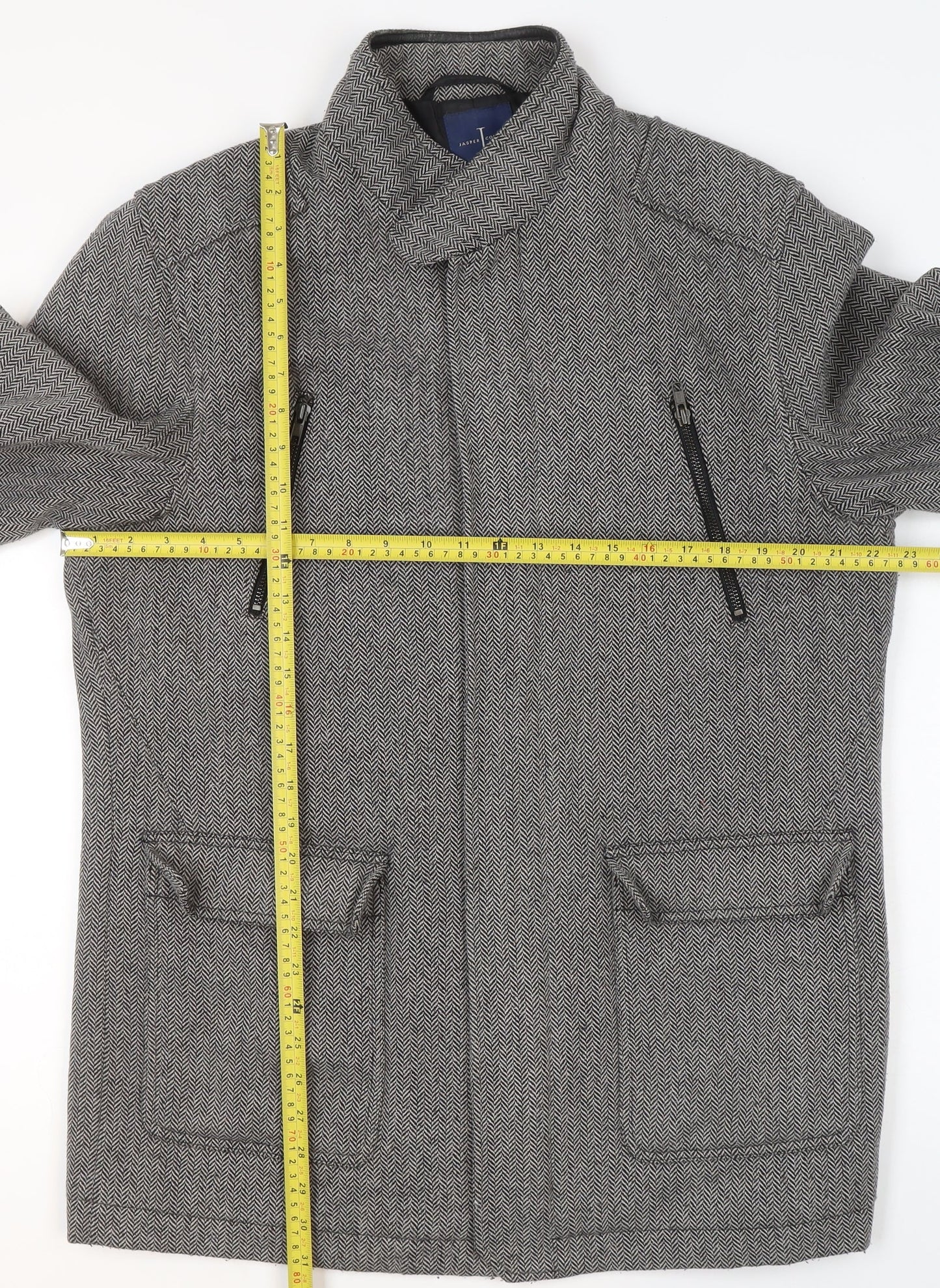 Mens UK Size M Jasper Conran Grey Overcoat