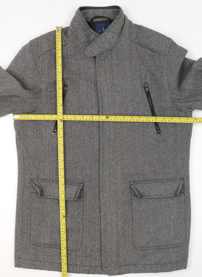 Mens UK Size M Jasper Conran Grey Overcoat