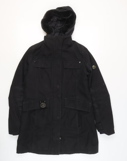 Mens UK Size S Sailors & Brides Black Parka Coat