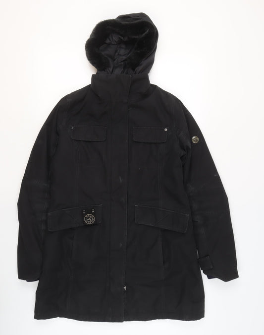 Mens UK Size S Sailors & Brides Black Parka Coat