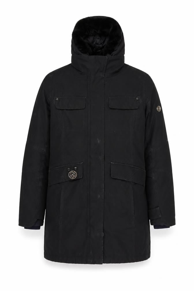 Mens UK Size S Sailors & Brides Black Parka Coat