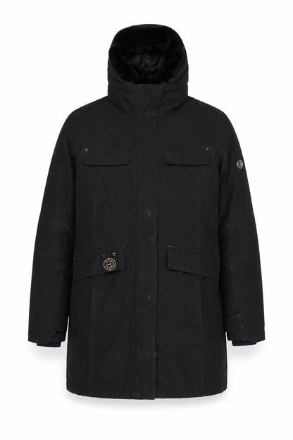 Mens UK Size S Sailors & Brides Black Parka Coat