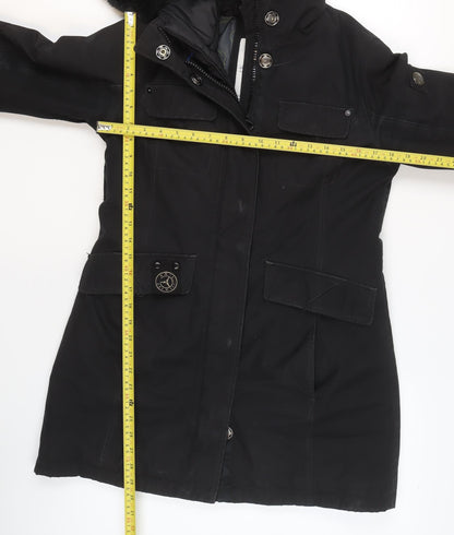 Mens UK Size S Sailors & Brides Black Parka Coat