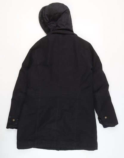 Mens UK Size S Sailors & Brides Black Parka Coat