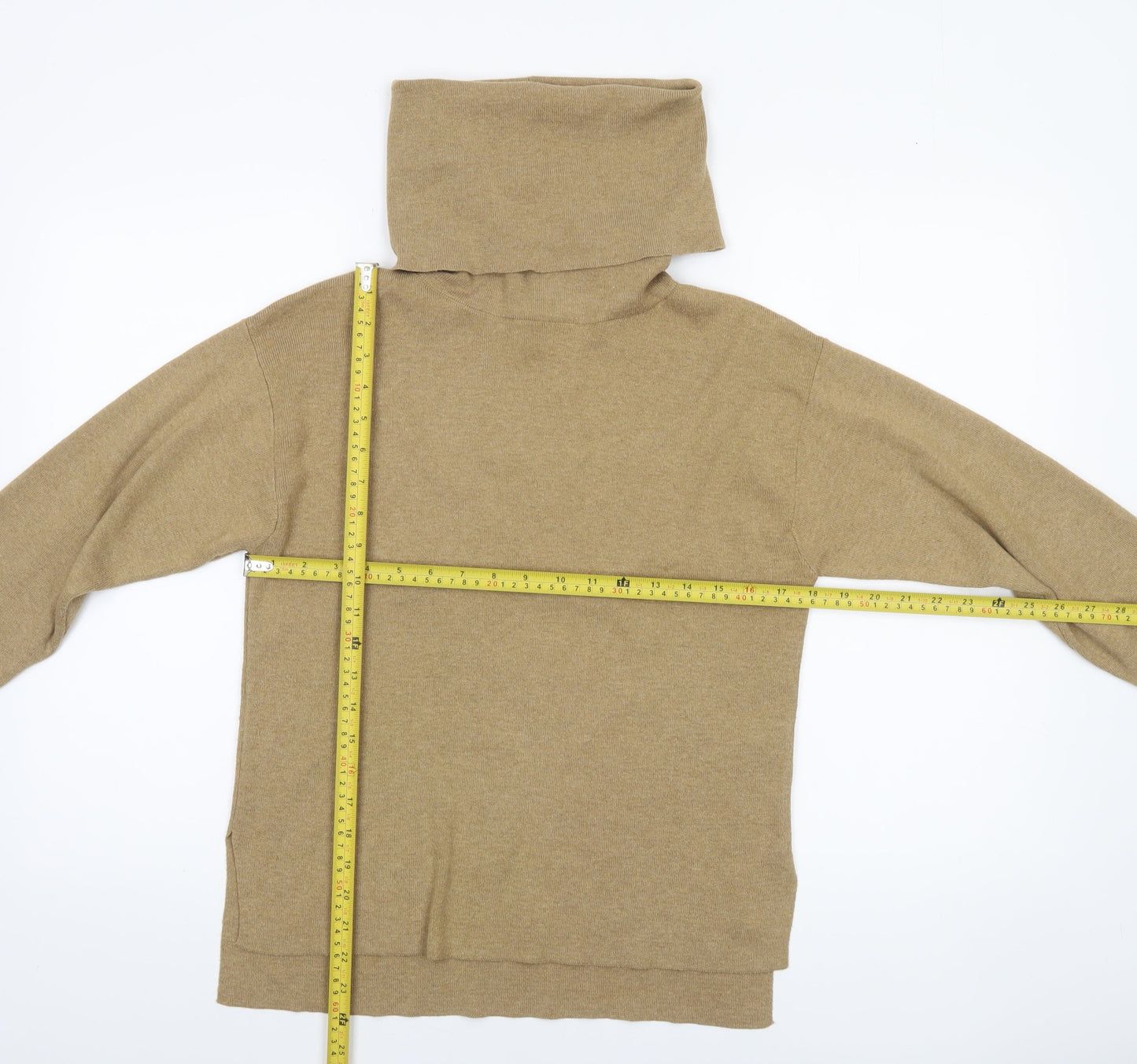 Womens UK Size XS H&M Beige Pullover Jumper