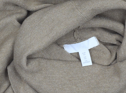 Womens UK Size XS H&M Beige Pullover Jumper