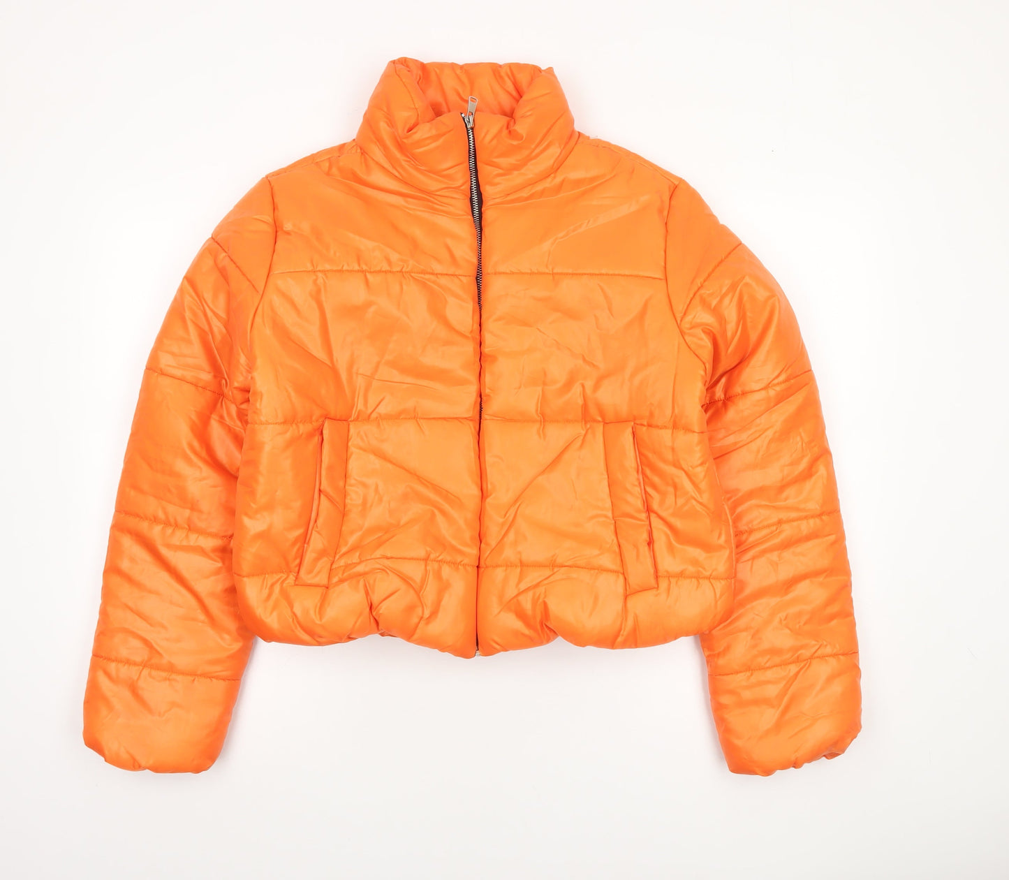 Womens UK Size L Rising Orange Puffer Jacket