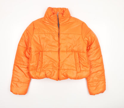 Womens UK Size L Rising Orange Puffer Jacket