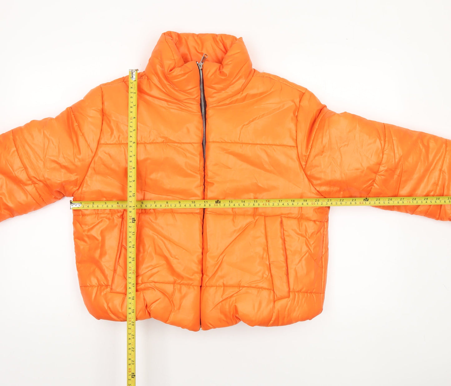 Womens UK Size L Rising Orange Puffer Jacket
