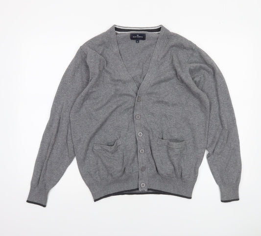 Marks and Spencer Blue Harbour Men’s Grey Cotton Cardigan M